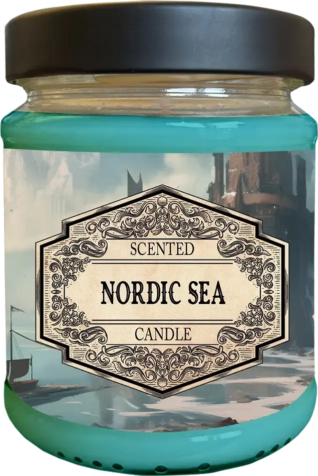Scented Candle Nordic Sea with Surprise Dice