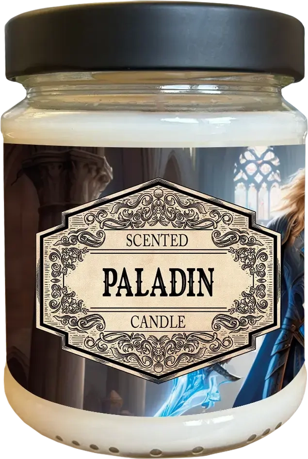 Scented Candle Paladin with Surprise Dice