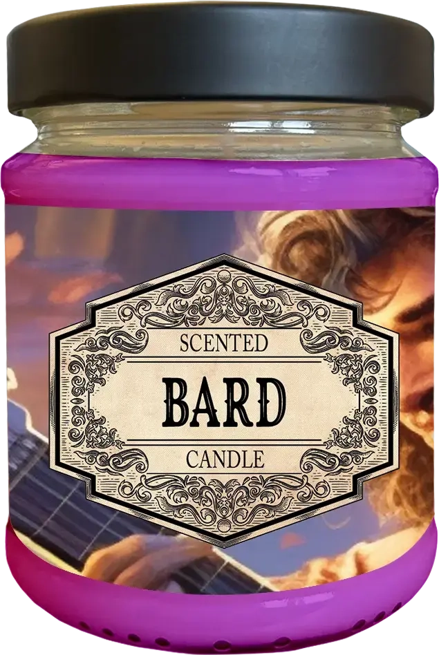 Scented Candle Bard with Surprise Dice