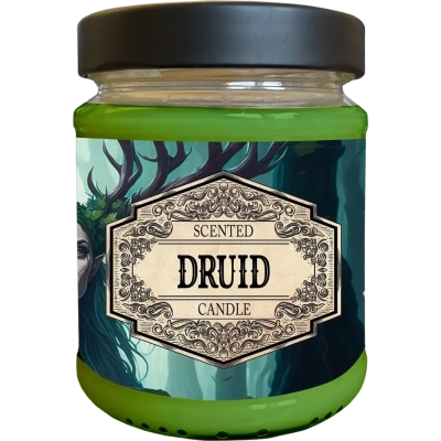 Scented Candle Druid with Surprise Dice