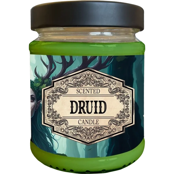 Scented Candle Druid with Surprise Dice