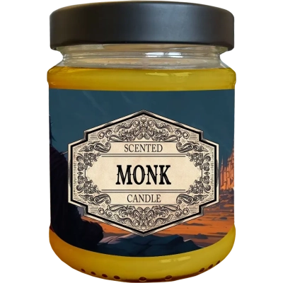 Scented Candle Monk with Surprise Dice