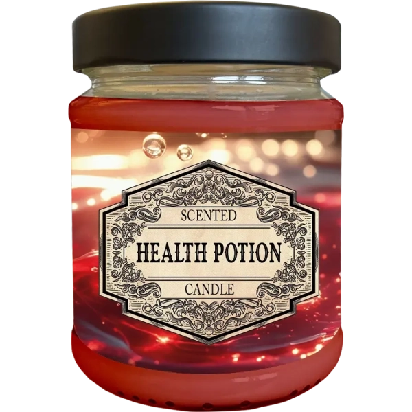 Scented Candle Health Potion with Surprise Dice