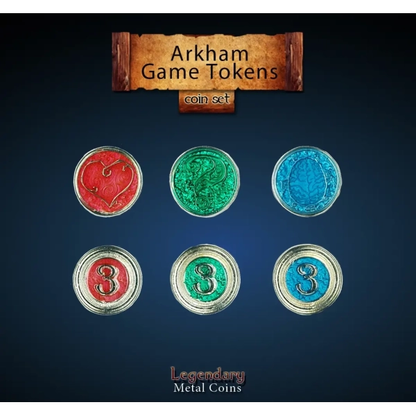 Arkham Game Tokens Set (12)