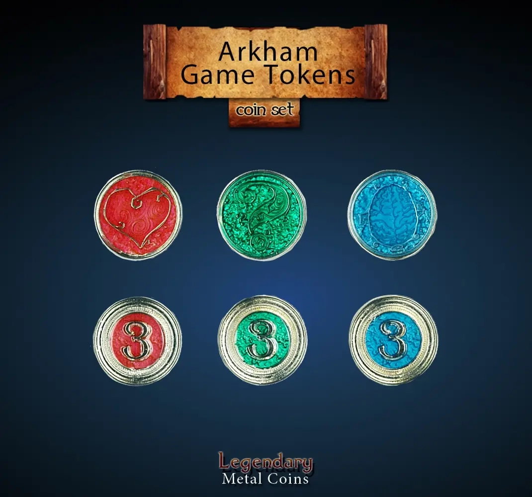Arkham Game Tokens Set (12)
