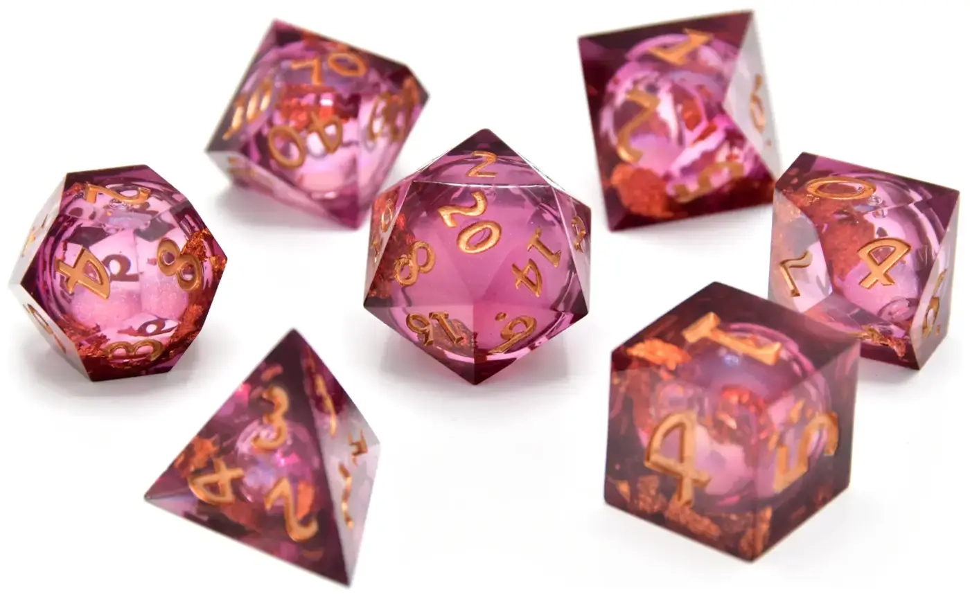 Royal Nebula Liquid Core RPG Dice Set (7)