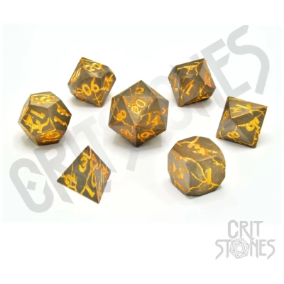 Marred Midas Metal RPG Dice Set (7)