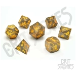 Marred Midas Metal RPG Dice Set (7)