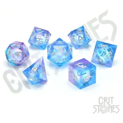 Pink Ice Liquid Core RPG Dice Set (7)
