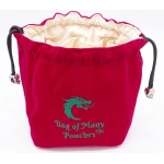 Bag of Many Pouches- Red w/ Green
