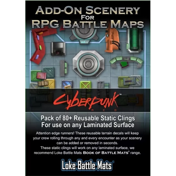 Add On Scenery for RPG Battle Maps Cyberpunk RED - EN