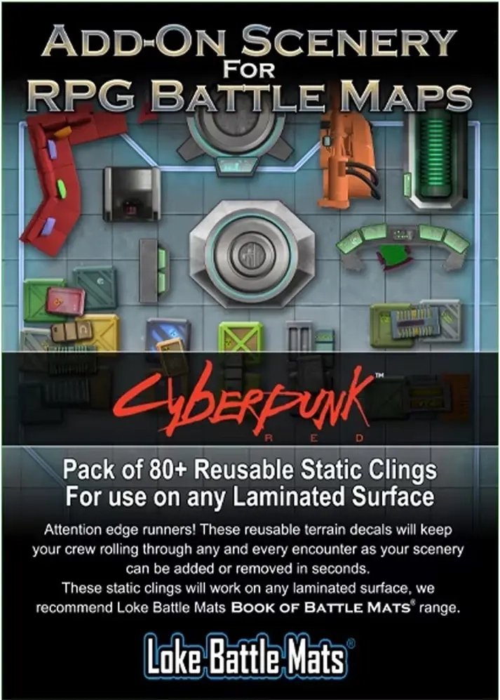 Add On Scenery for RPG Battle Maps Cyberpunk RED - EN