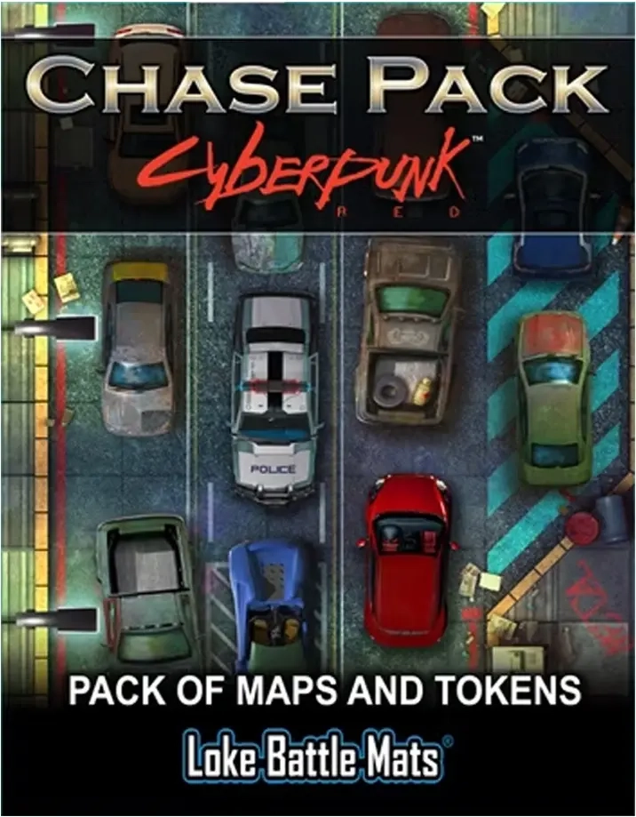 Chase Pack Cyberpunk Pack of Maps & Tokens
