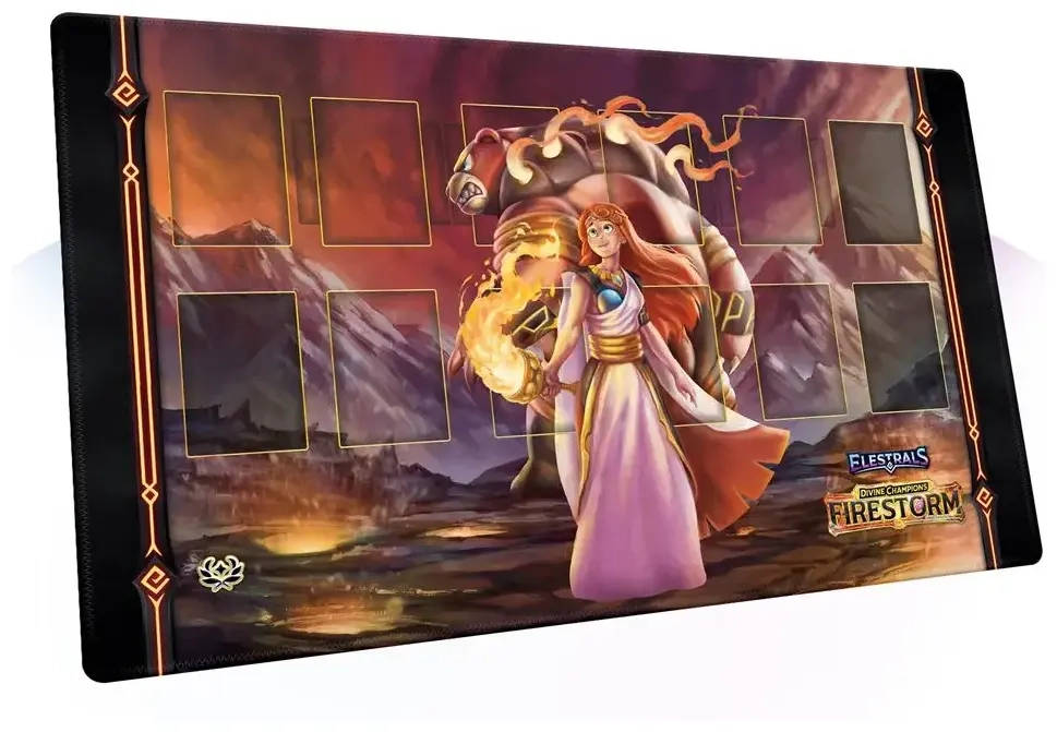 Elestrals - Firestorm Majursa Champion of Hestia Playmat