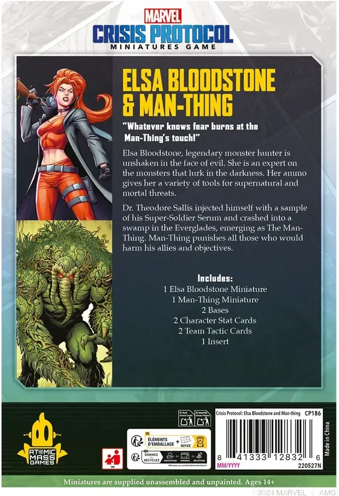 Marvel Crisis Protocol Elsa Bloodstone & Man-Thing