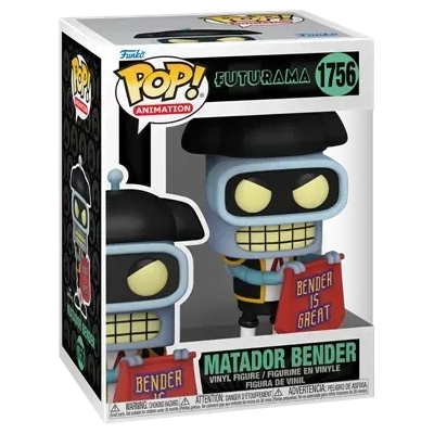 Funko POP! TV: Futurama S4 - Bender (Matador)