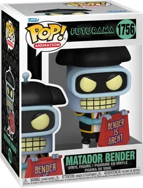 Funko POP! TV: Futurama S4 - Bender (Matador)