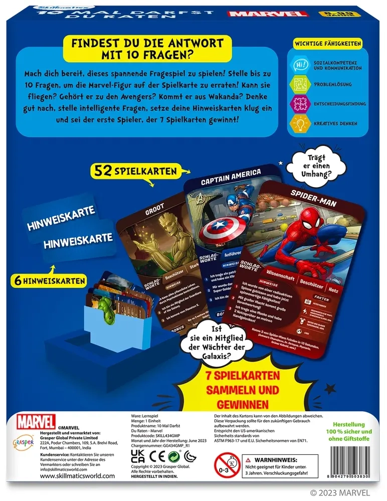 Marvel 10 Mal darfst du Raten
