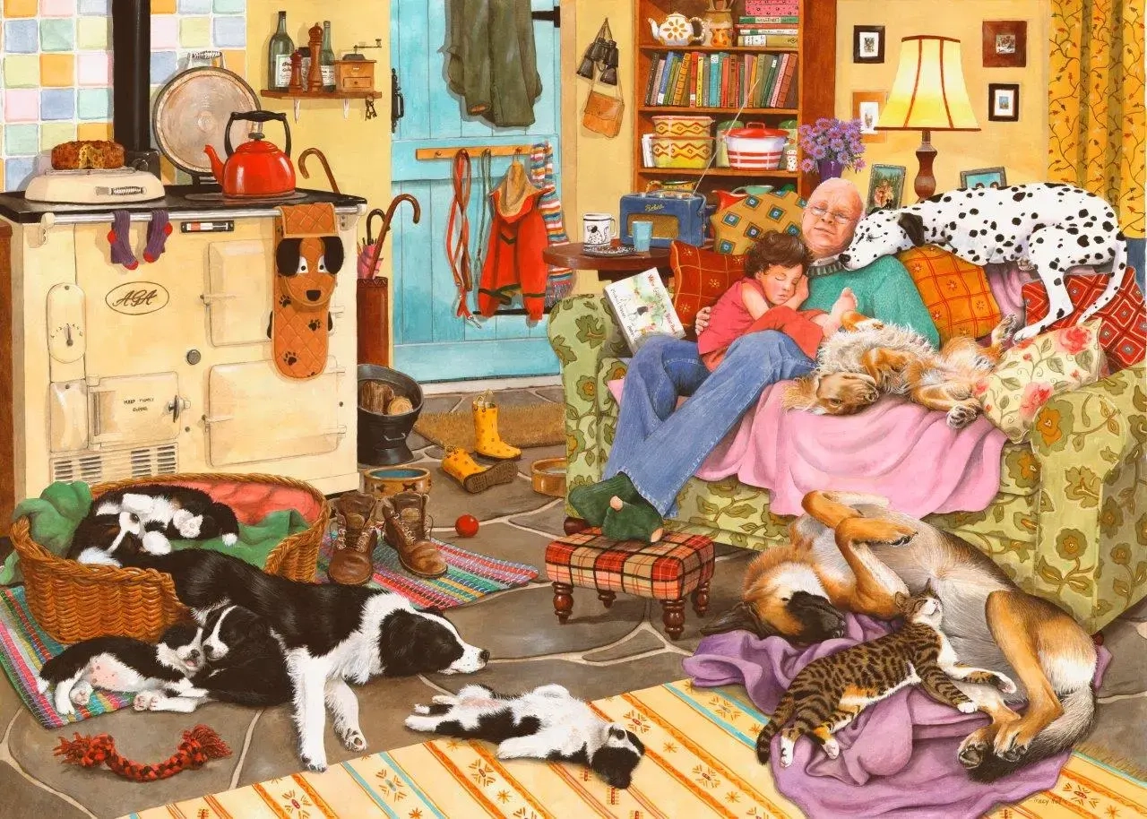 Müdes Wohnzimmer