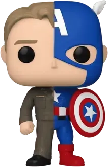 Funko POP! Marvel: Split - Captain A/Steve R