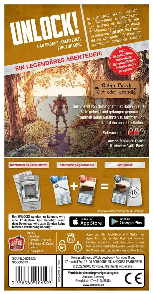 Unlock! - Legendary Adventures - Robin Hood: Tot oder lebendig (Einzelszenario)