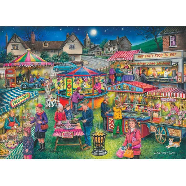 Rummel im Dorf Fayre