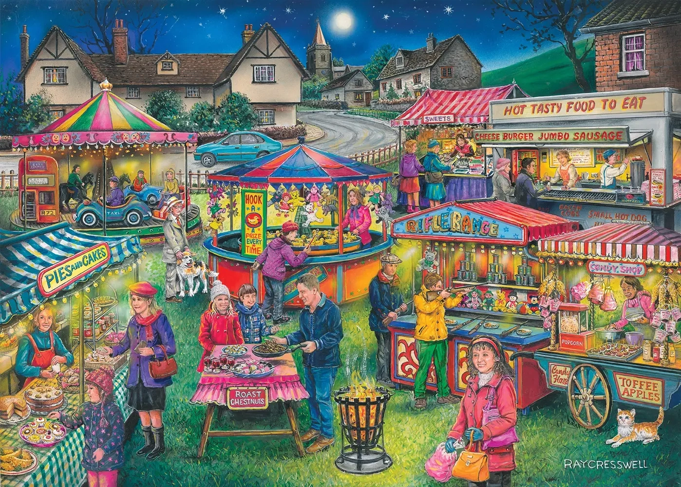 Rummel im Dorf Fayre