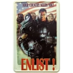 Fallout - Metal Sign „Enlist!“