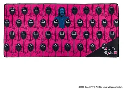 Desk Mat Front Man and Guards - Squid Game