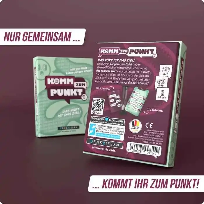Komm zum Punkt. – Das Wort ist das Ziel!