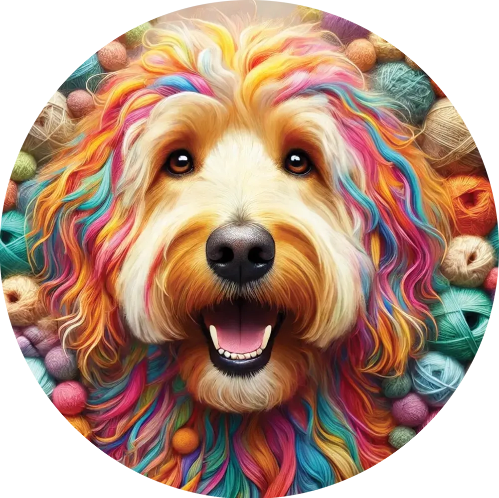 Hund aus Wolle