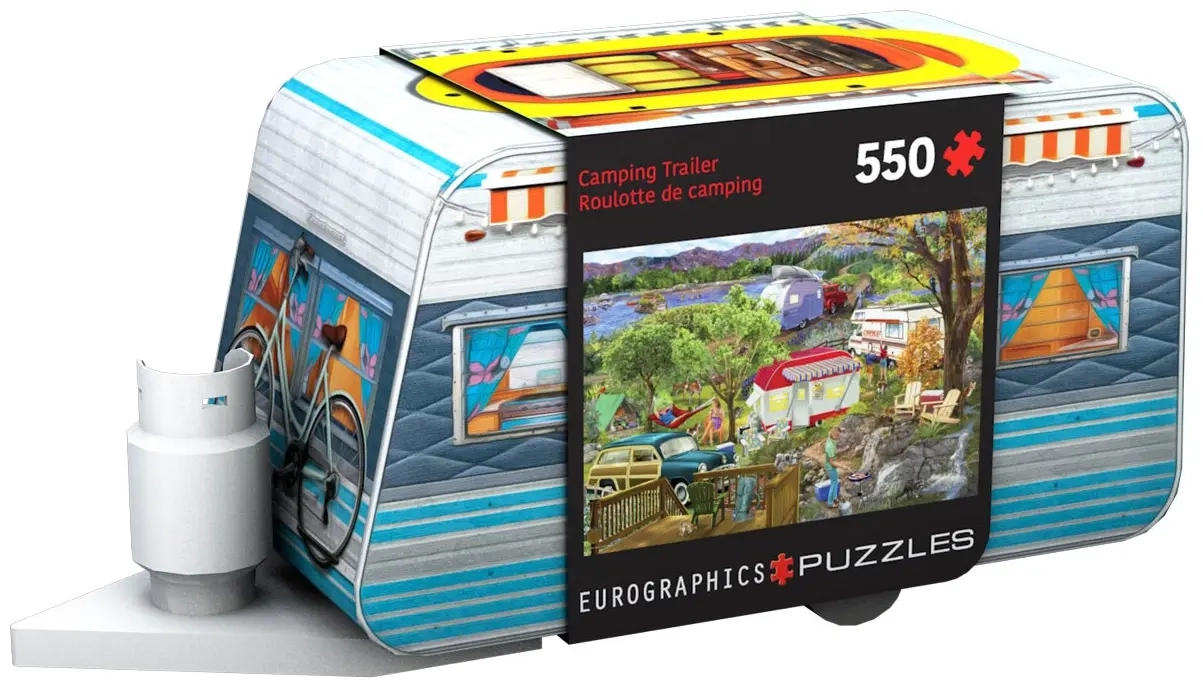 Urlaub im Wohnwagen - Blechdosenpuzzle