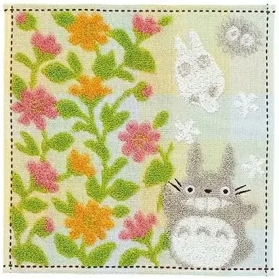 Mini Towel Totoro Flower garden 25x25 cm - My Neighbor Totoro