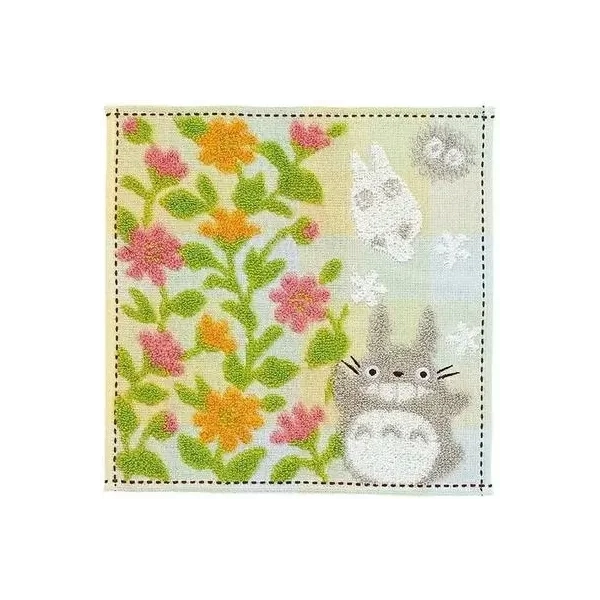 Mini Towel Totoro Flower garden 25x25 cm - My Neighbor Totoro