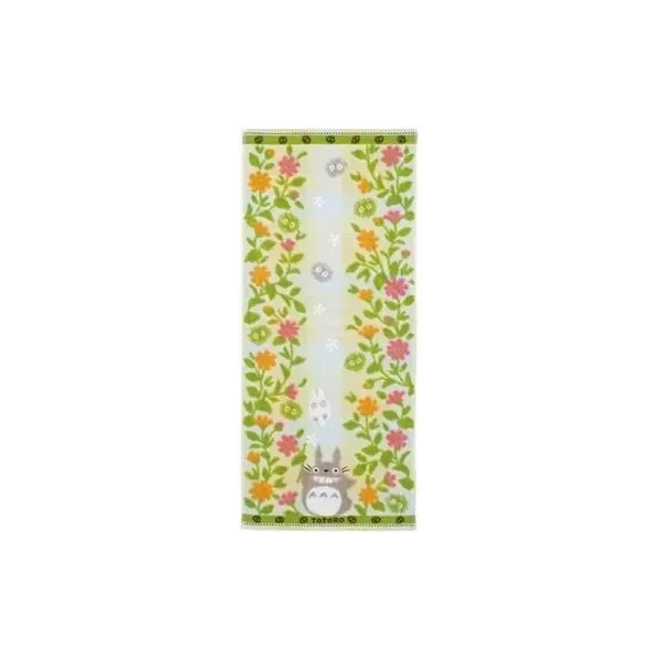 Towel Totoro Flower garden 34x80 cm - My Neighbor Totoro
