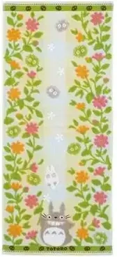 Towel Totoro Flower garden 34x80 cm - My Neighbor Totoro