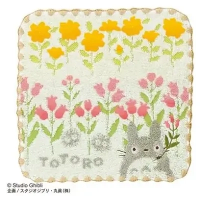 Mini Towel Totoro Wild flowers 25x25 cm - My Neighbor Totoro