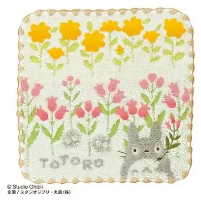 Mini Towel Totoro Wild flowers 25x25 cm - My Neighbor Totoro