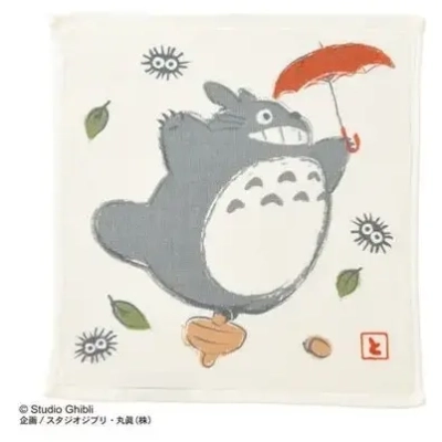 Imabari Mini Towel Big Totoro Umbrella 34X36 cm - My Neighbor Totoro