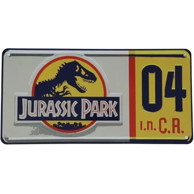 Jurassic Park Replica Numberplate