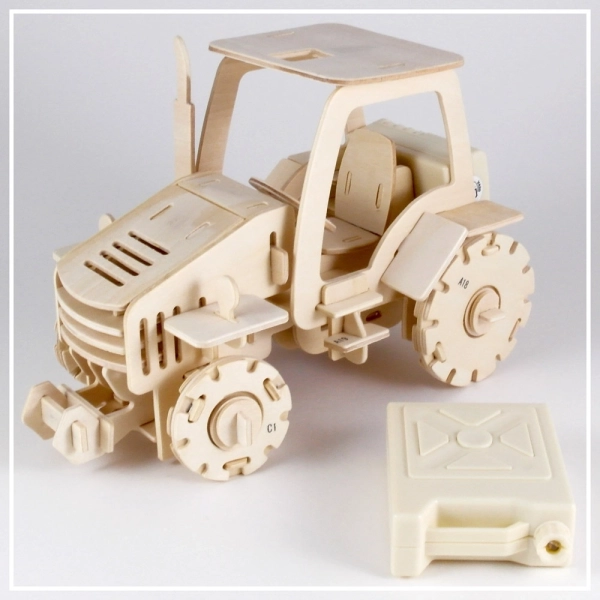 Traktor - 3D Holzpuzzle