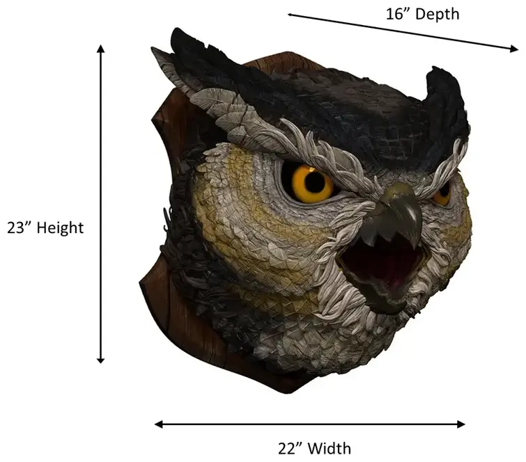 D&D Replicas of the Realms: Owlbear Trophy Plaque
