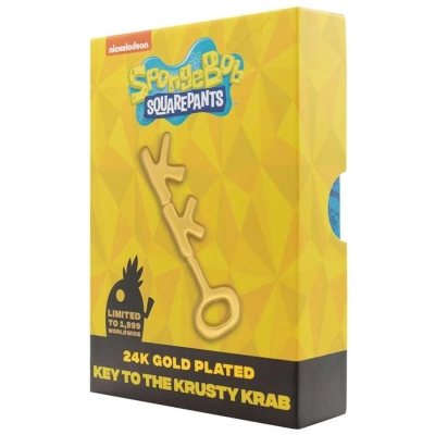SpongeBob SquarePants 24k Gold Plated Replica Krusty Krab Key