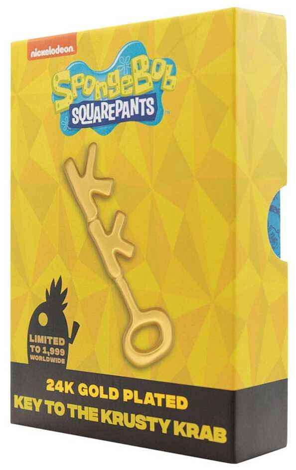 SpongeBob SquarePants 24k Gold Plated Replica Krusty Krab Key