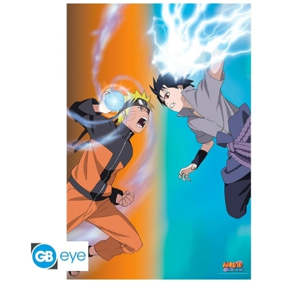NARUTO SHIPPUDEN - Poster Maxi 91.5x61 - Naruto vs Sasuke*