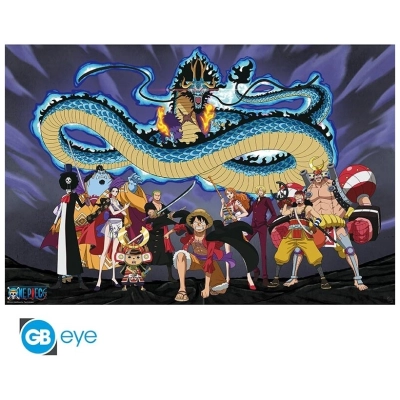 ONE PIECE - Poster Maxi 91.5x61 - The crew versus Kaido