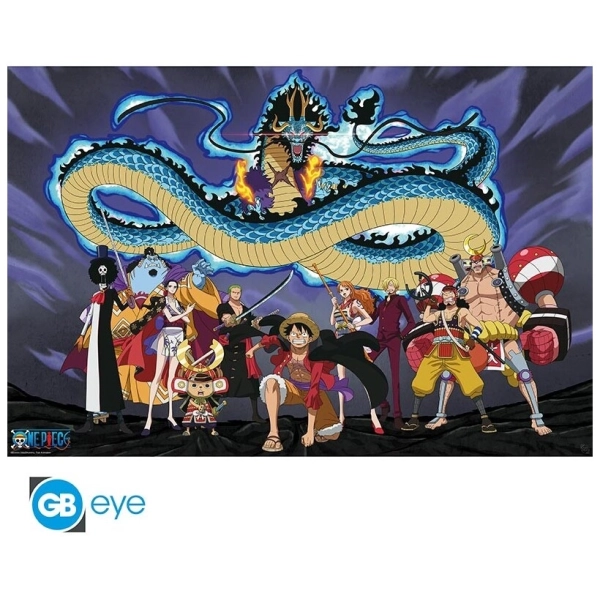 ONE PIECE - Poster Maxi 91.5x61 - The crew versus Kaido