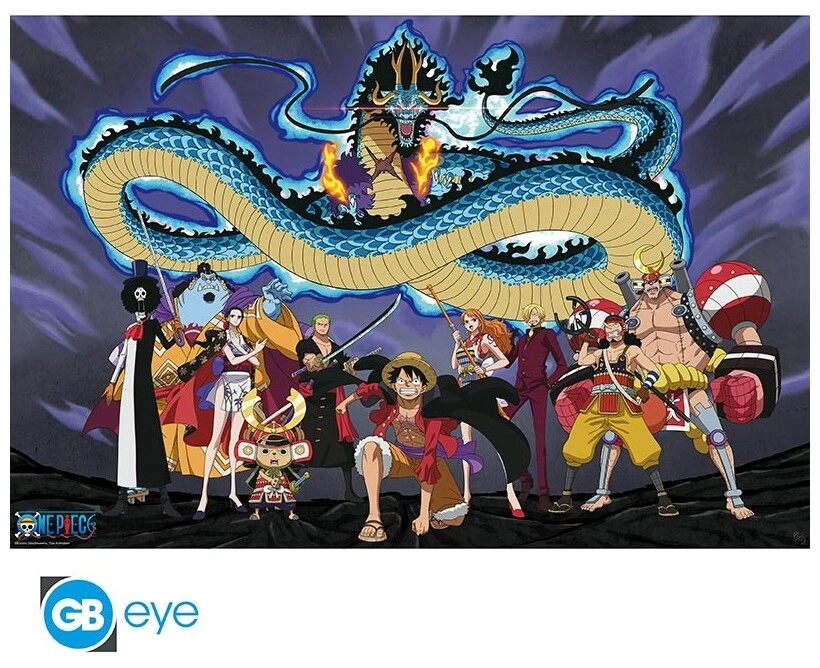 ONE PIECE - Poster Maxi 91.5x61 - The crew versus Kaido