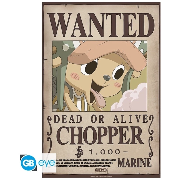 ONE PIECE - Poster Chibi 52x38 - Wanted Chopper Wano