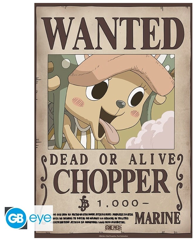 ONE PIECE - Poster Chibi 52x38 - Wanted Chopper Wano